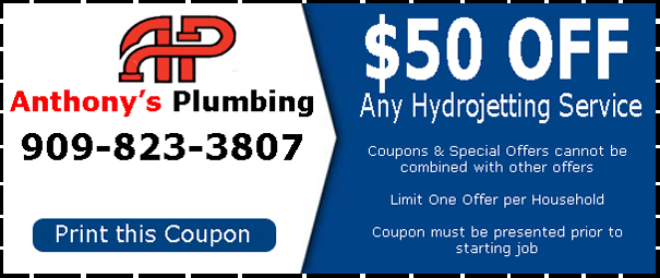 Anthony's Plumbing is San Antonio Heights's best hydro jetting company.